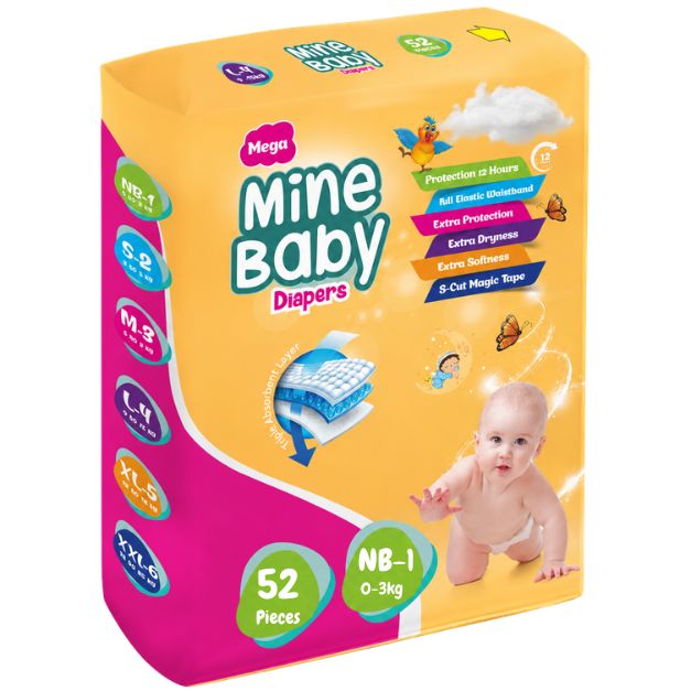 MINE BABY DIAPER NB-52
