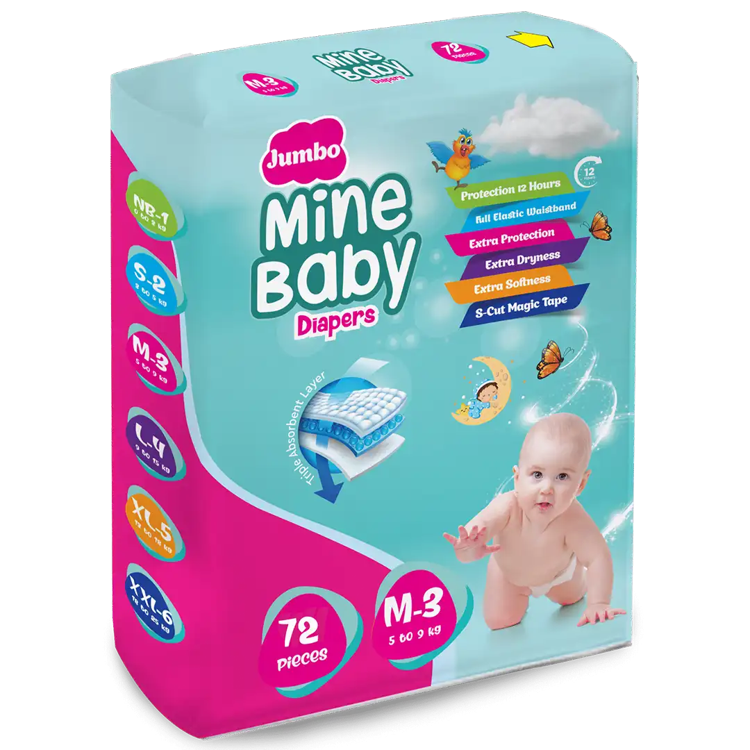 MINE BABY DIAPER M-72